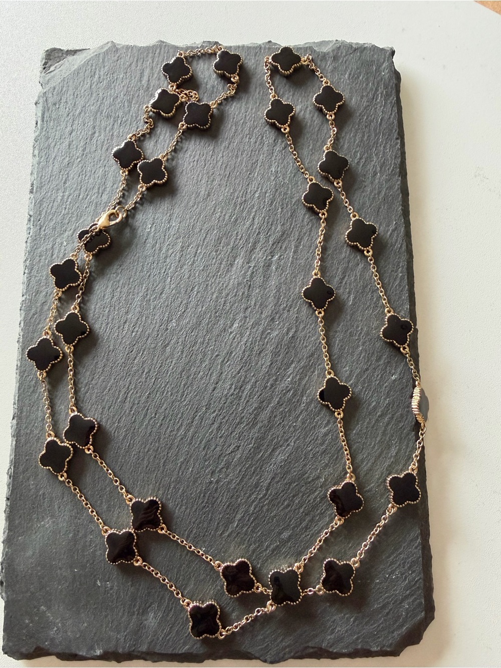 Four leaf clover designer Inspired Imitation Alhambra long necklace